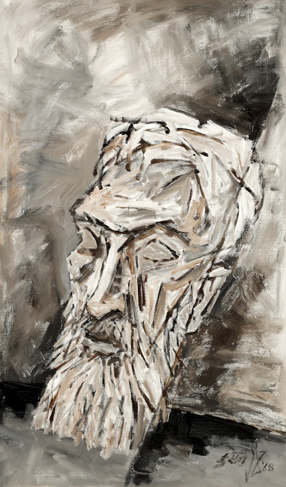 Untitled (Self Portrait) by M.F. Husain