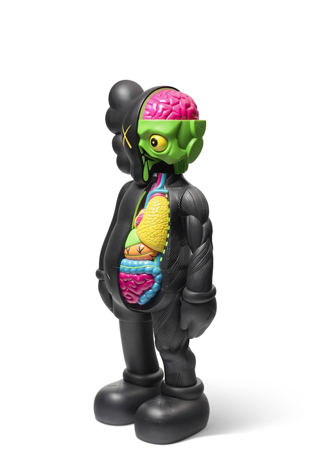 FOUR-FOOT DISSECTED COMPANION (BLACK) by Kaws