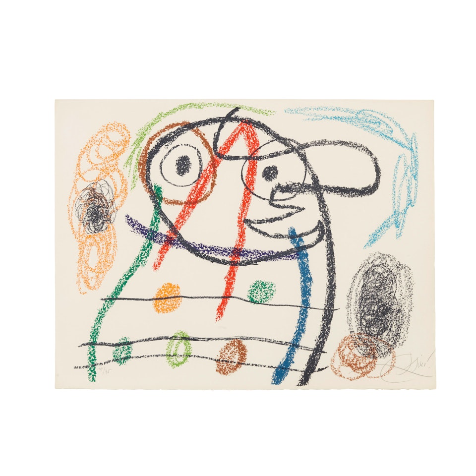 One Plate, from Album 21 by Joan Miró
