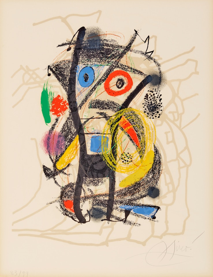 Hommage à Hélion by Joan Miró