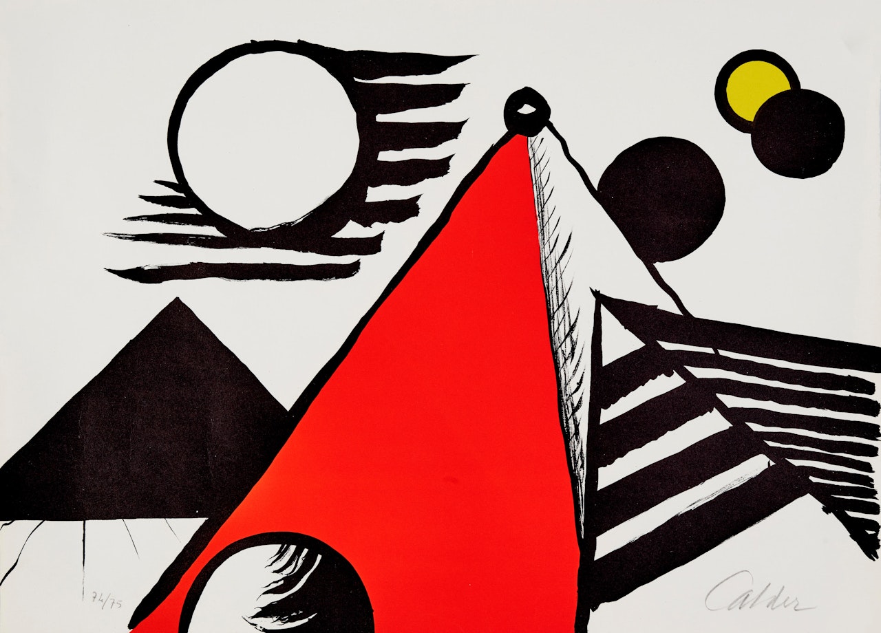 Pyramid Rouge by Alexander Calder