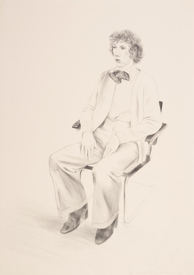 Gregory Evans by David Hockney