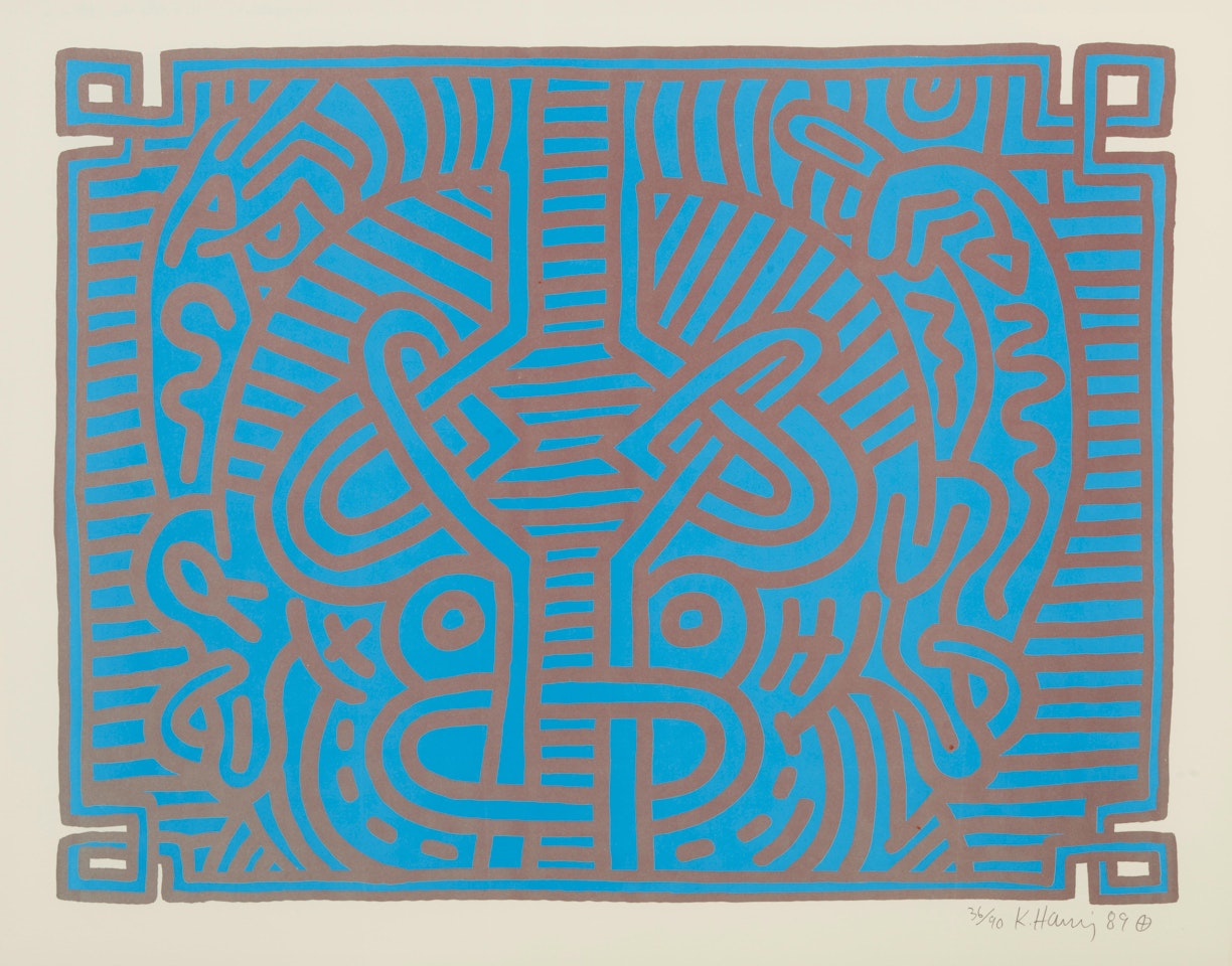 Plate 1, from Chocolate Buddha by Keith Haring