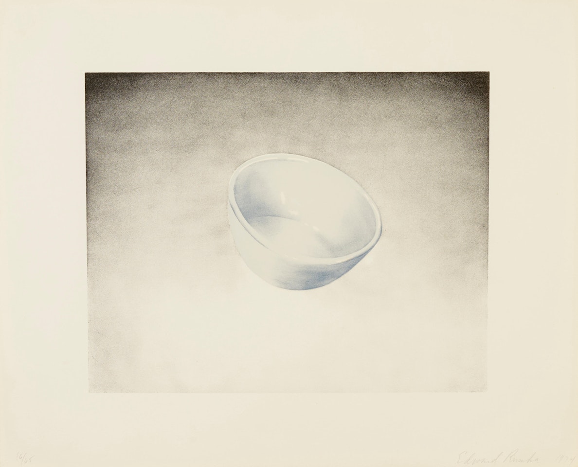 Bowl, from Domestic Tranquility by Ed Ruscha