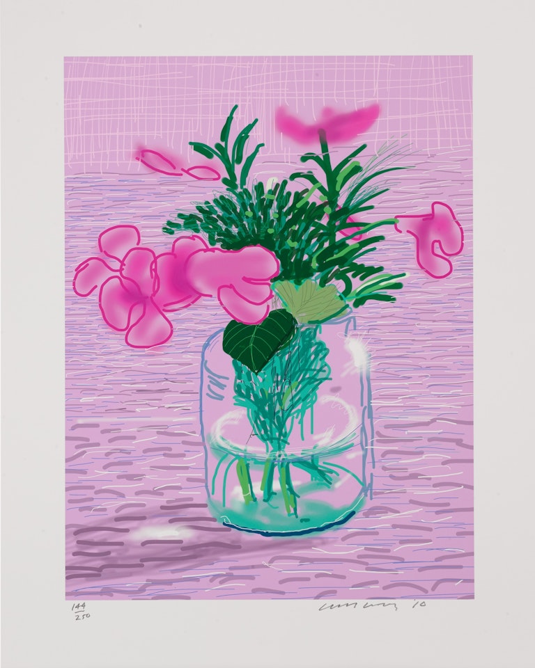 iPad Drawing 'Untitled, 329 by David Hockney