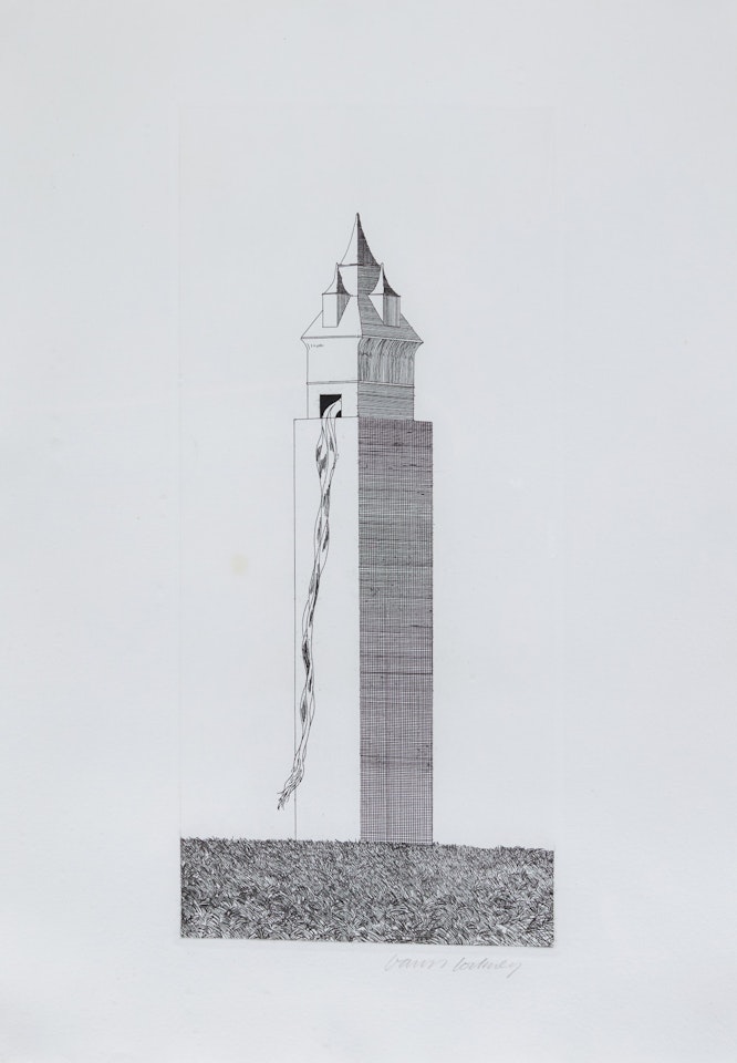 The Tower Had One Window (S.A.C. 85; MCA Tokyo 92) by David Hockney