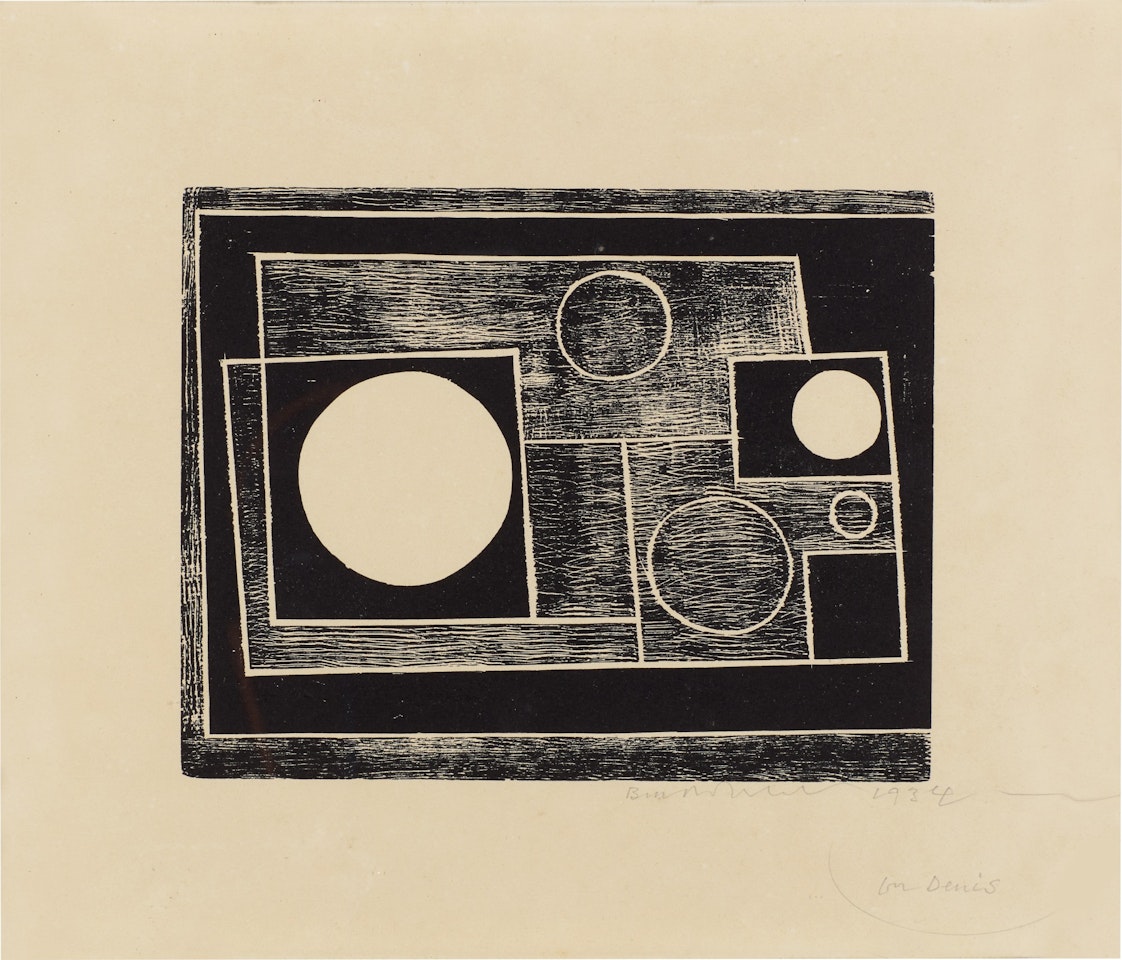 5 Circles (Lewison 8) by Ben Nicholson, O.M.