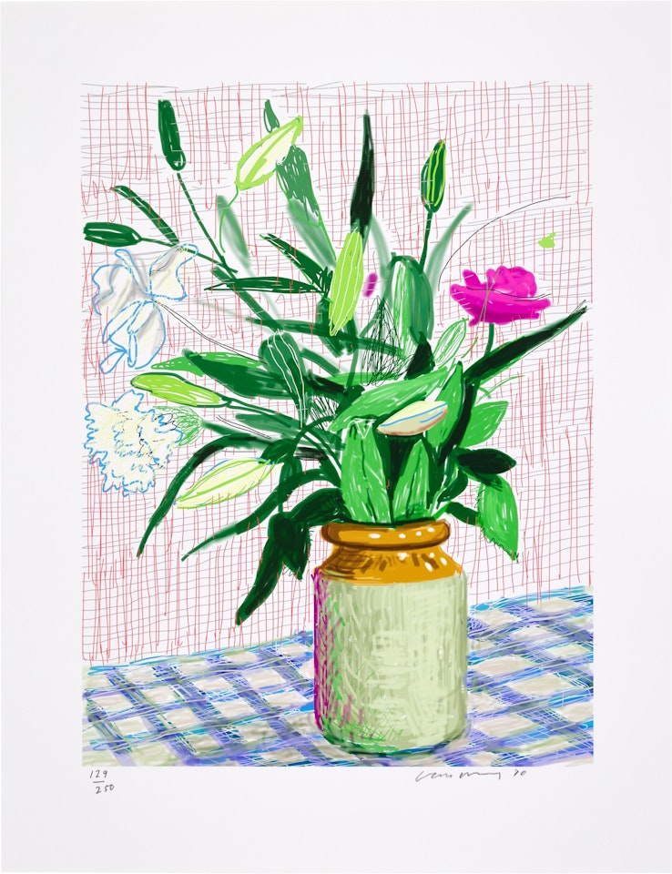 iPad Drawing 'Untitled, 516 by David Hockney