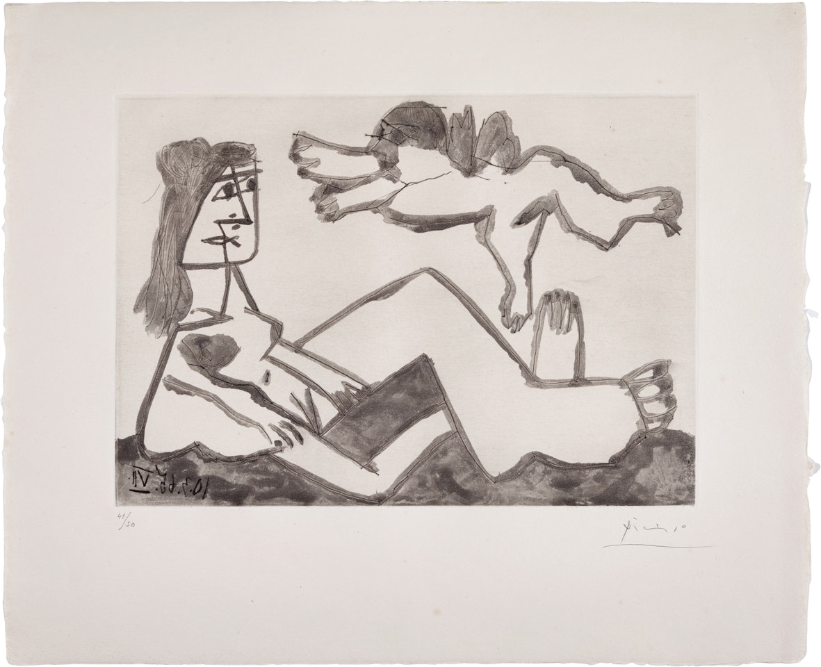 Vénus et l’Amour (B. 1214; Ba. 1196) by Pablo Picasso