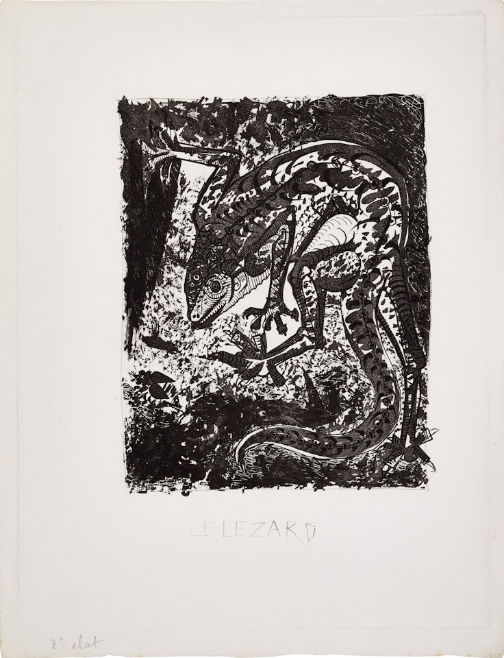 Le Lézard (B. 355; Ba. 602; C. Bks. 37) by Pablo Picasso