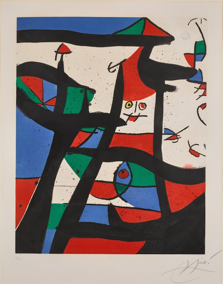 Dans le grenier à sel (D. 760) by Joan Miró