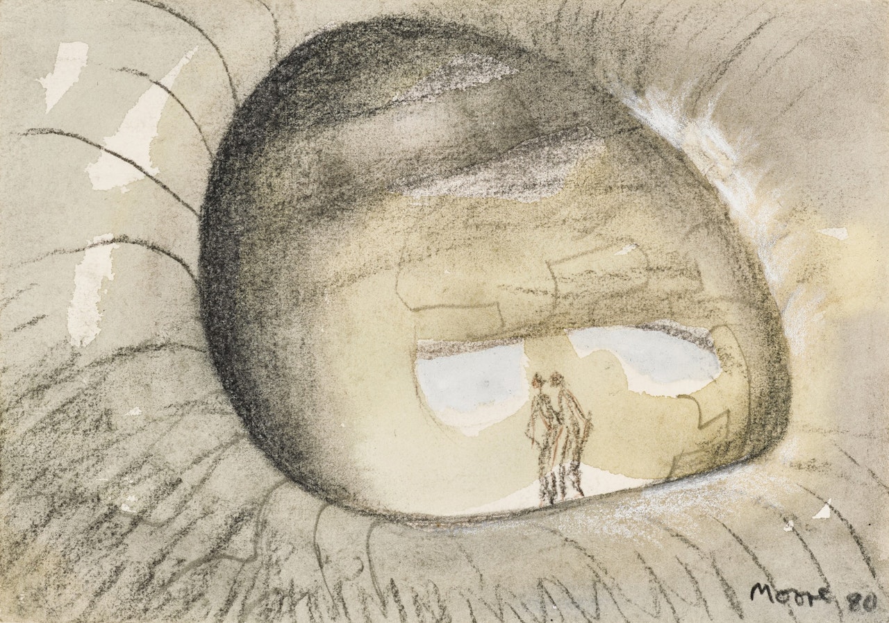 Adam and Eve Leaving Paradise by Henry Moore