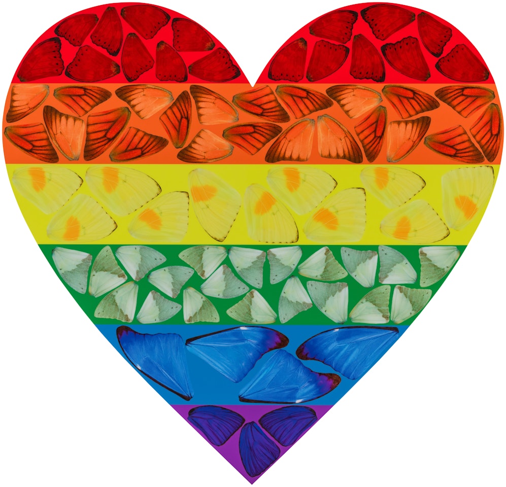 Butterfly Heart (Large) (H7-3) by Damien Hirst