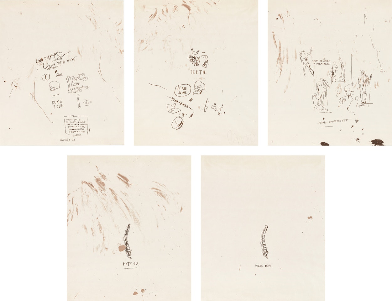 Untitled (from Leonardo) by Jean-Michel Basquiat