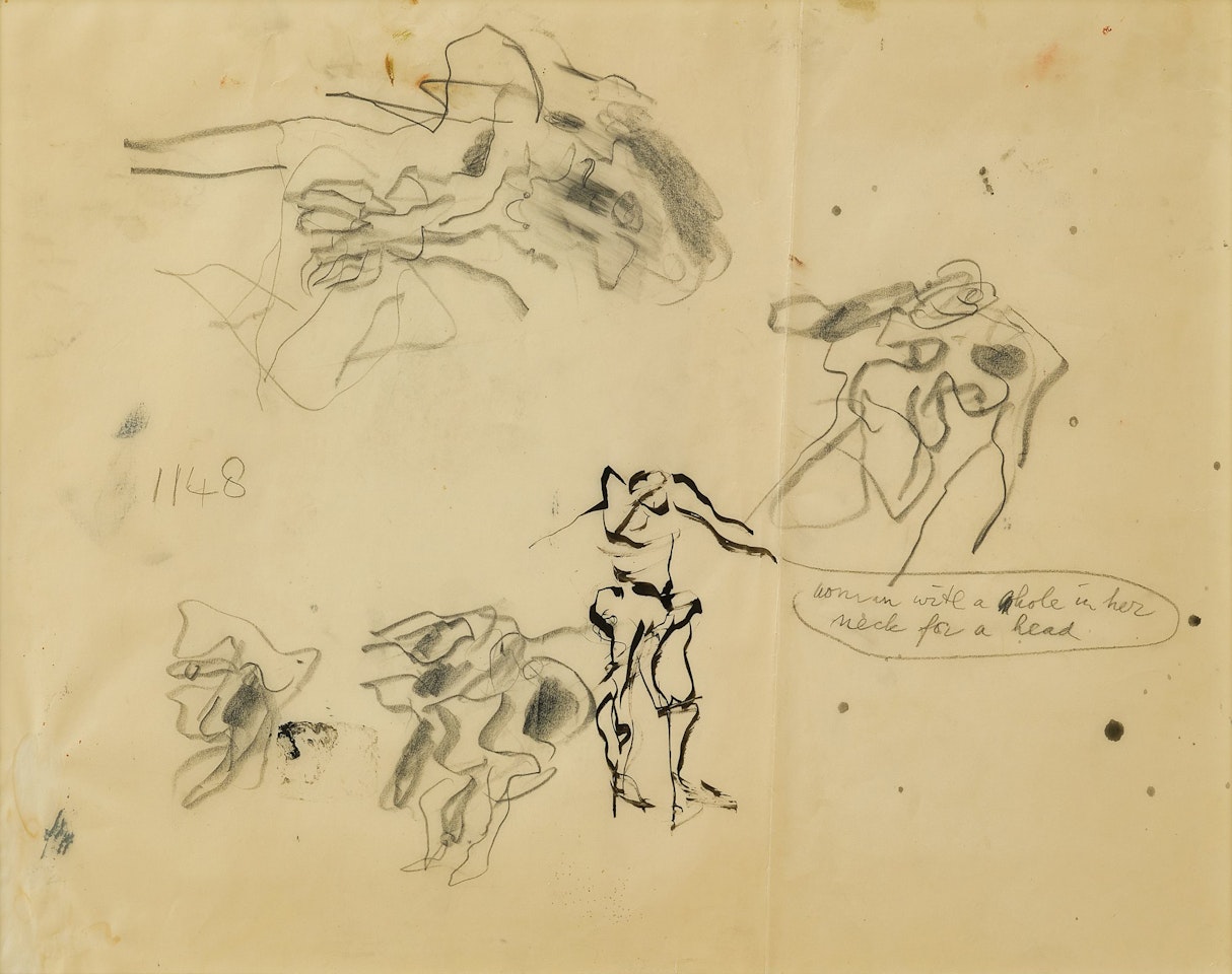 Untitled (A Woman with a Hole in Her Neck for Her Head) by Willem de Kooning