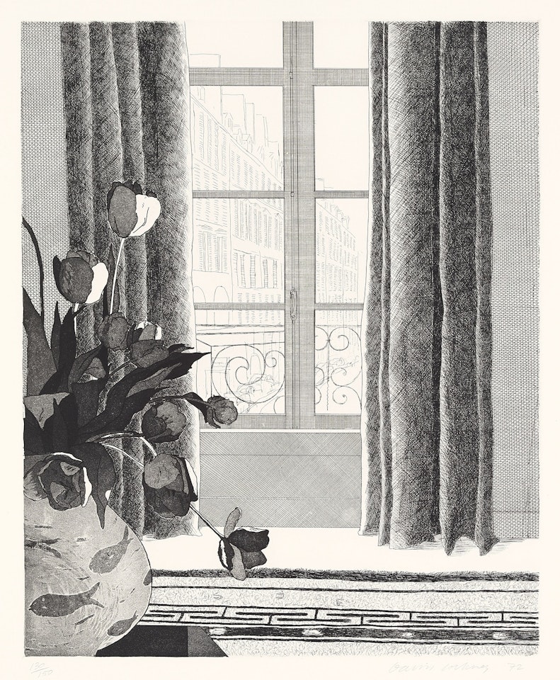 Rue de Seine (S.A.C. 121, M.C.A.T. 111) by David Hockney