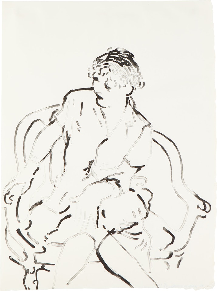 Celia Inquiring (G. 835, M.C.A.T. 223) by David Hockney