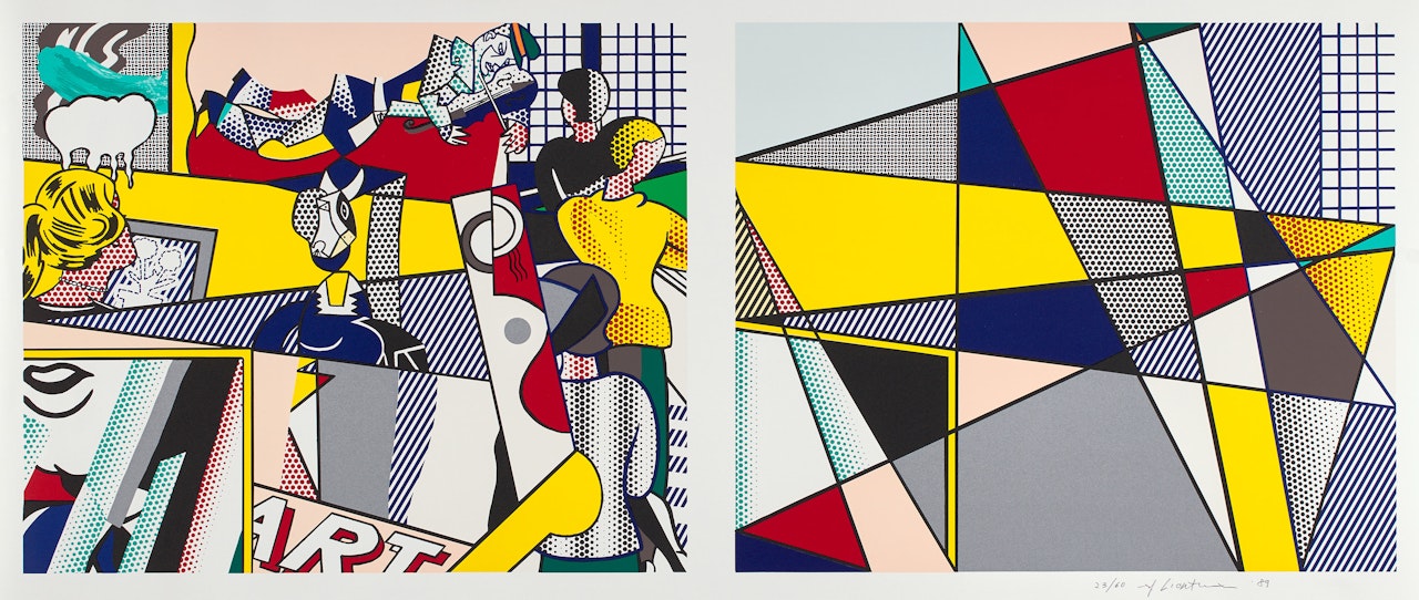 Tel Aviv Museum Print (C. 238) by Roy Lichtenstein