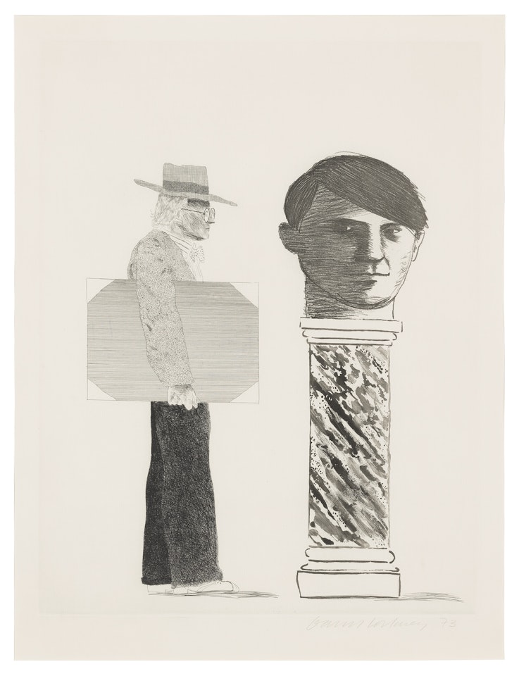 The Student, from: Homage to Picasso by David Hockney