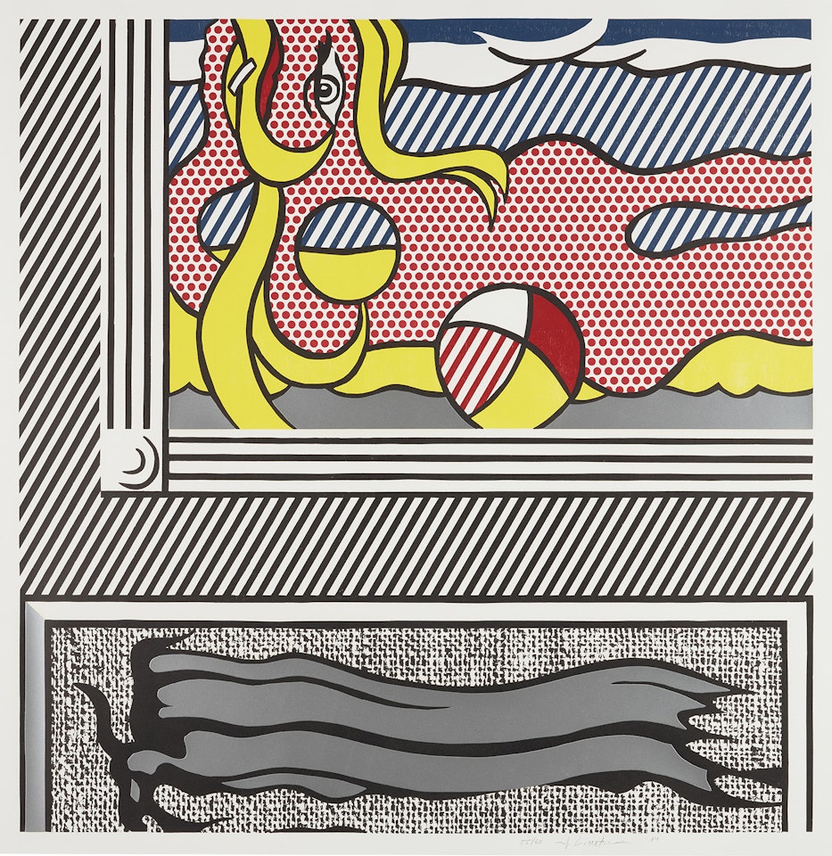 Two Paintings: Beach Ball, from Paintings Series (G. 1143, C. 204) by Roy Lichtenstein