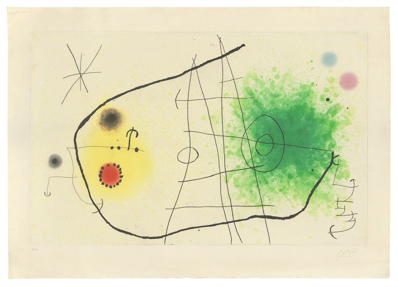 Partie de campagne I by Joan Miró