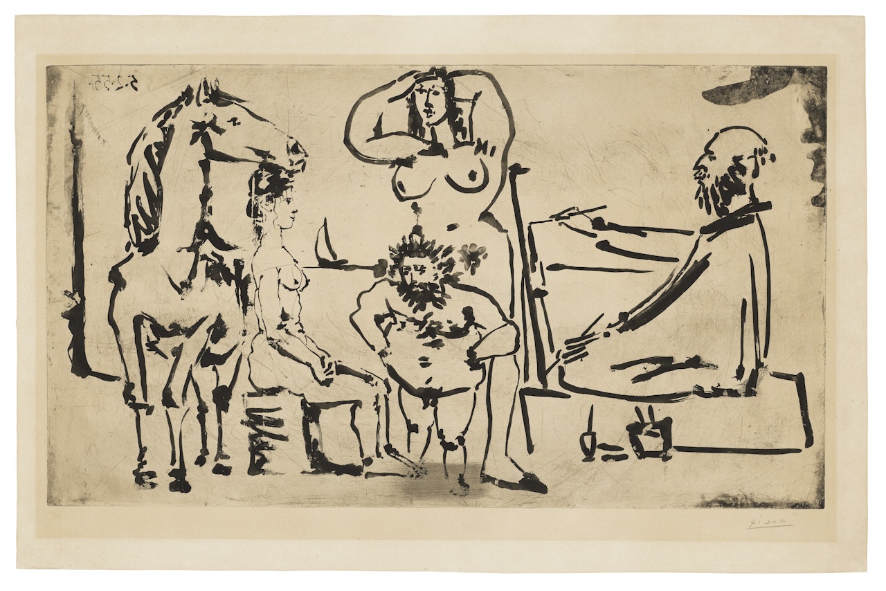 Le Peintre sur la Plage by Pablo Picasso