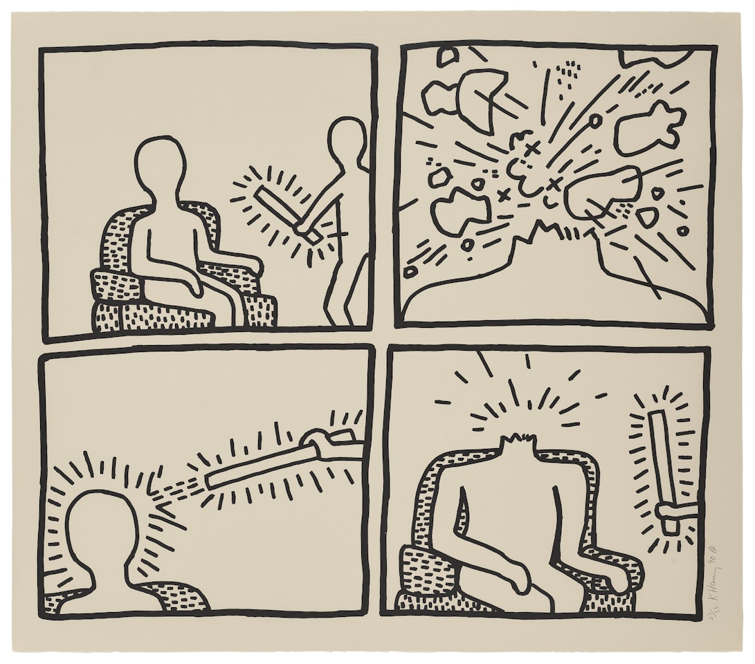 Untitled, from: The Blueprint Drawings by Keith Haring