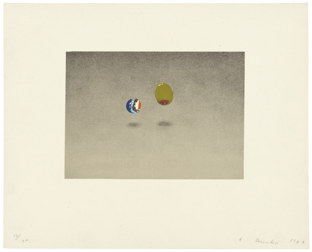 Marble, Olive by Ed Ruscha