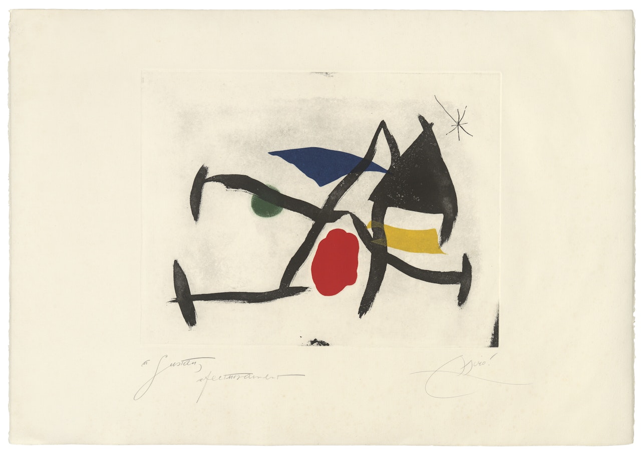 Plate 8, from: Càntic del Sol by Joan Miró