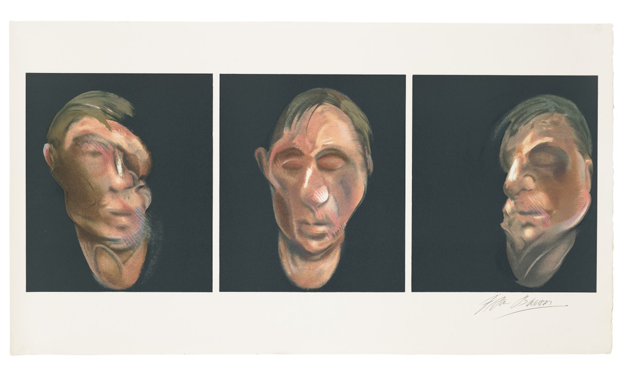Trois études pour un autoportrait by Francis Bacon