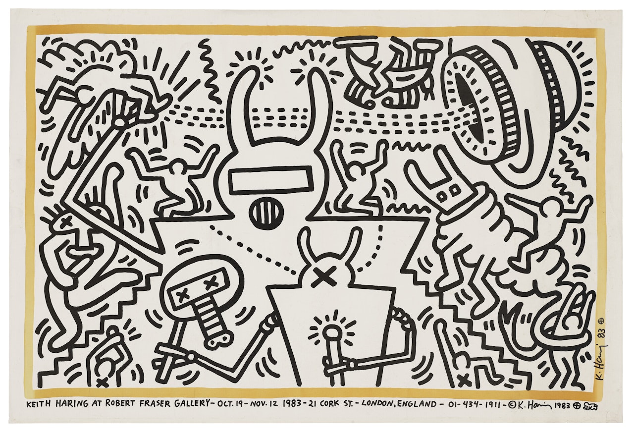 Keith Haring at Robert Fraser Gallery 19th Oct-Nov 12 by Keith Haring