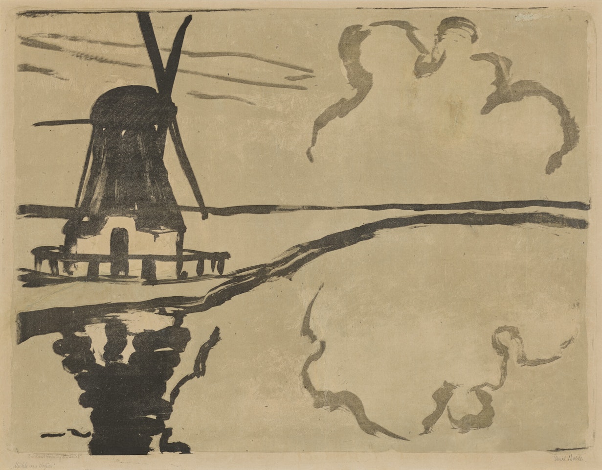 Mühle am Wasser by Emil Nolde
