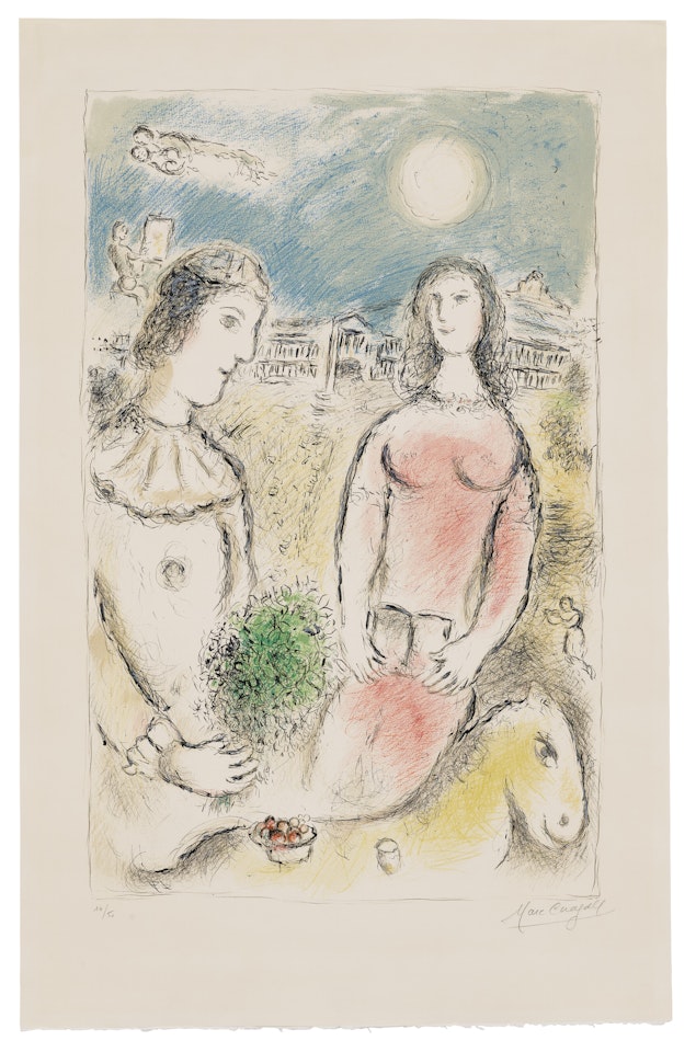 Le Couple au Crépuscule by Marc Chagall