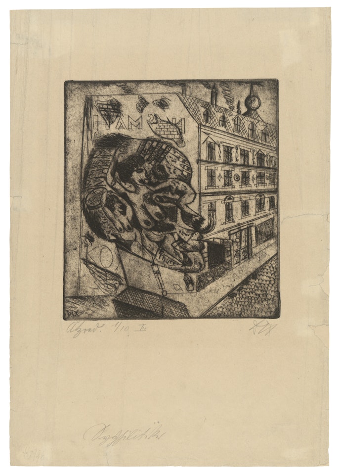 Syphilitiker, from: Radierwerk II by Otto Dix