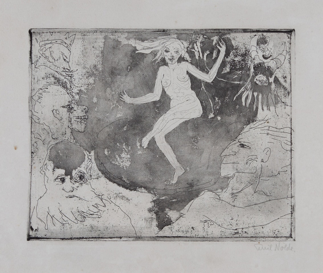 Der Tod als Tänzerin (Schiefler 200) by Emil Nolde