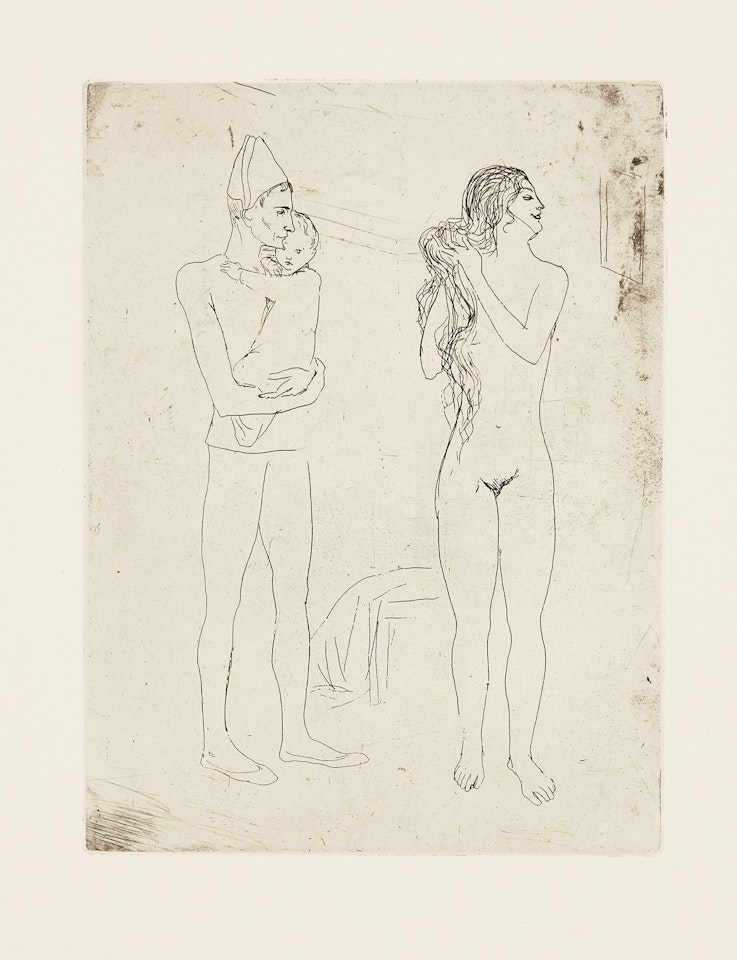 La Toilette de la mère (Mother's Grooming), from La Suite des Saltimbanques (Bl. 13, Ba. 15) by Pablo Picasso