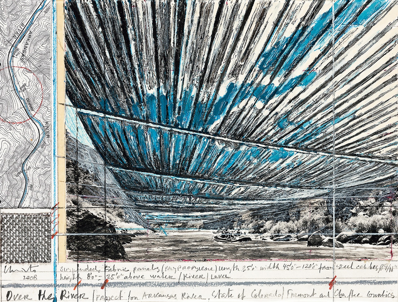 Over The River (Project for Arkansas River, State of Colorado) Fremont and Chaffee Counties by Christo