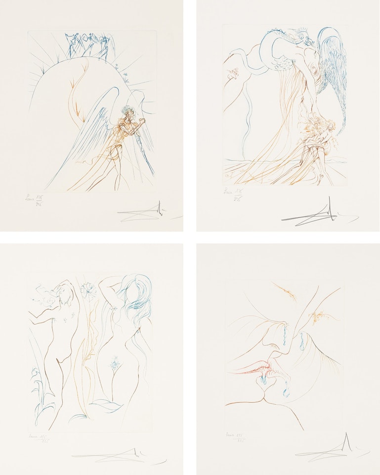 Le Paradis terrestre (Earthly Paradise) (M. & L. 705-713) by Salvador Dali