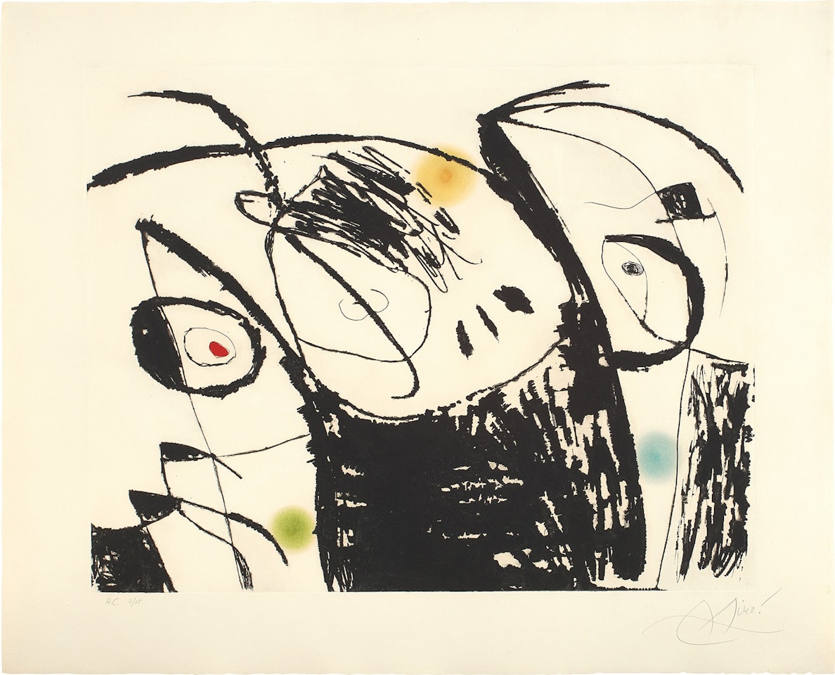 Série Mallorca (Mallorca Series): plate 9 (D. 619, see C. bks 177) by Joan Miró