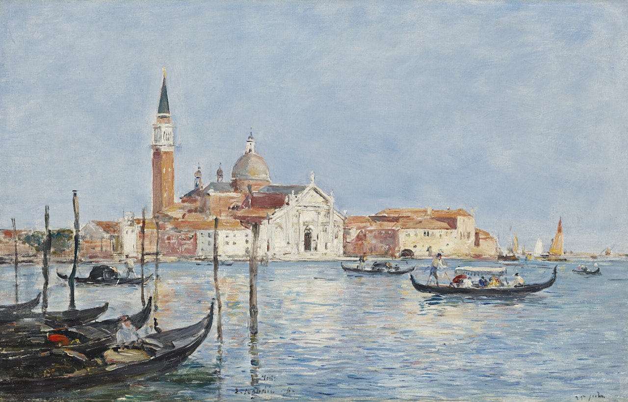 Venise, église San Giorgio by Eugène Boudin