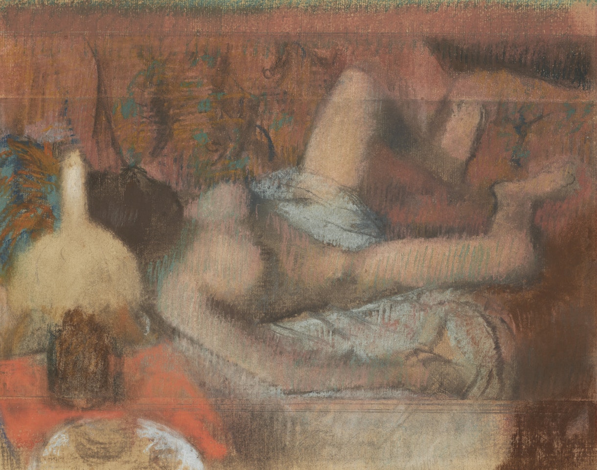 Femme nue couchée by Edgar Degas