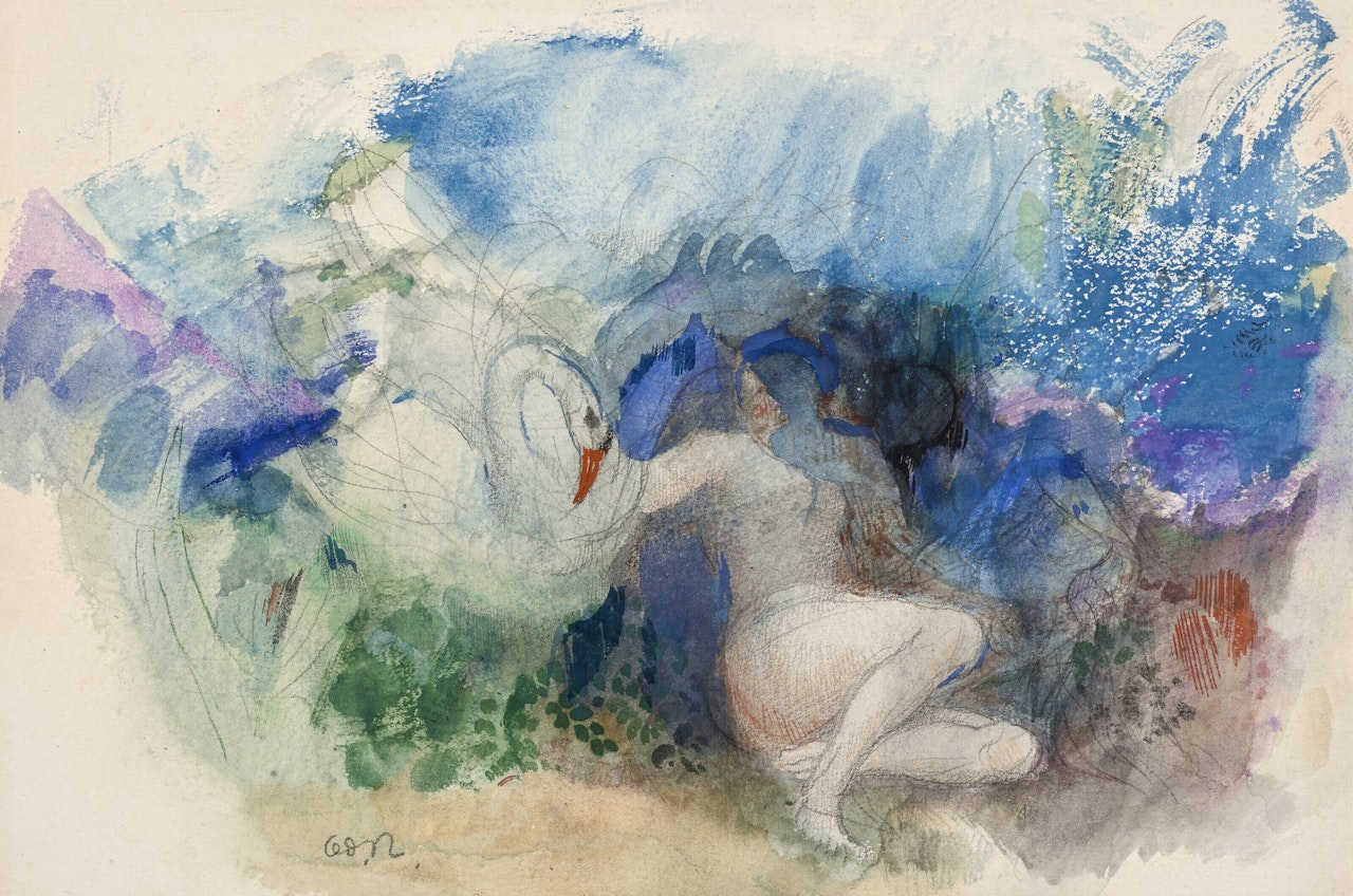 Léda et le cygne by Odilon Redon