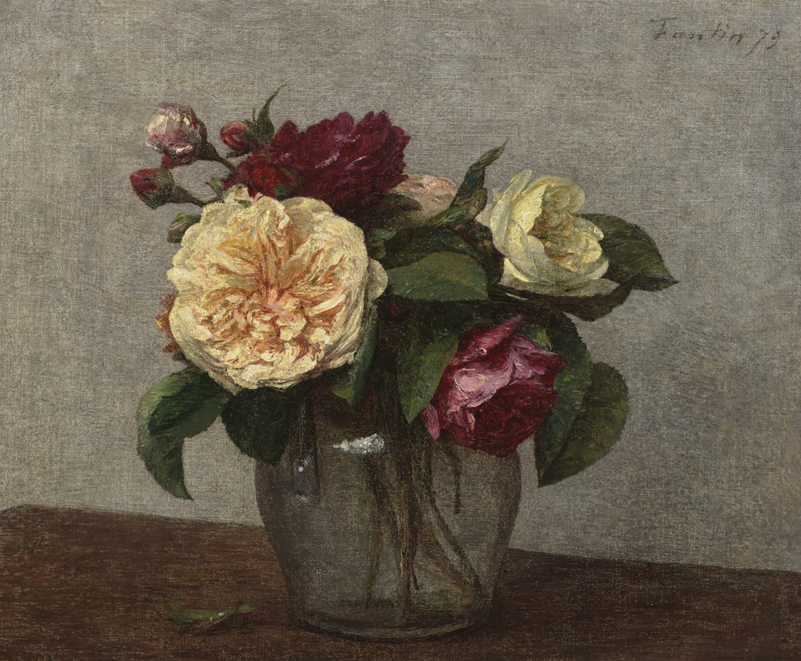 Roses jaunes et rouges by Henri Fantin-Latour