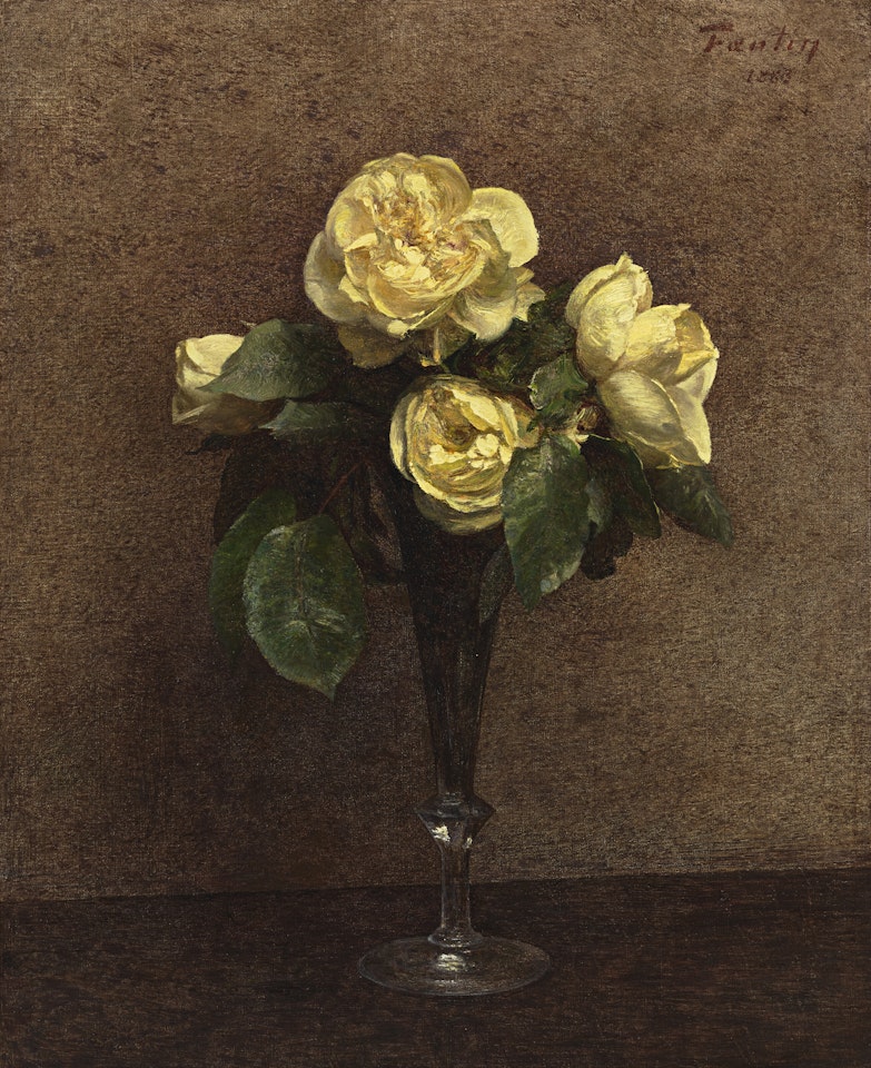 Roses jaunes, Maréchal Niel by Henri Fantin-Latour