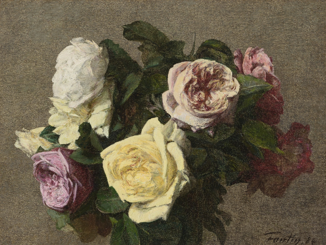 Roses by Henri Fantin-Latour