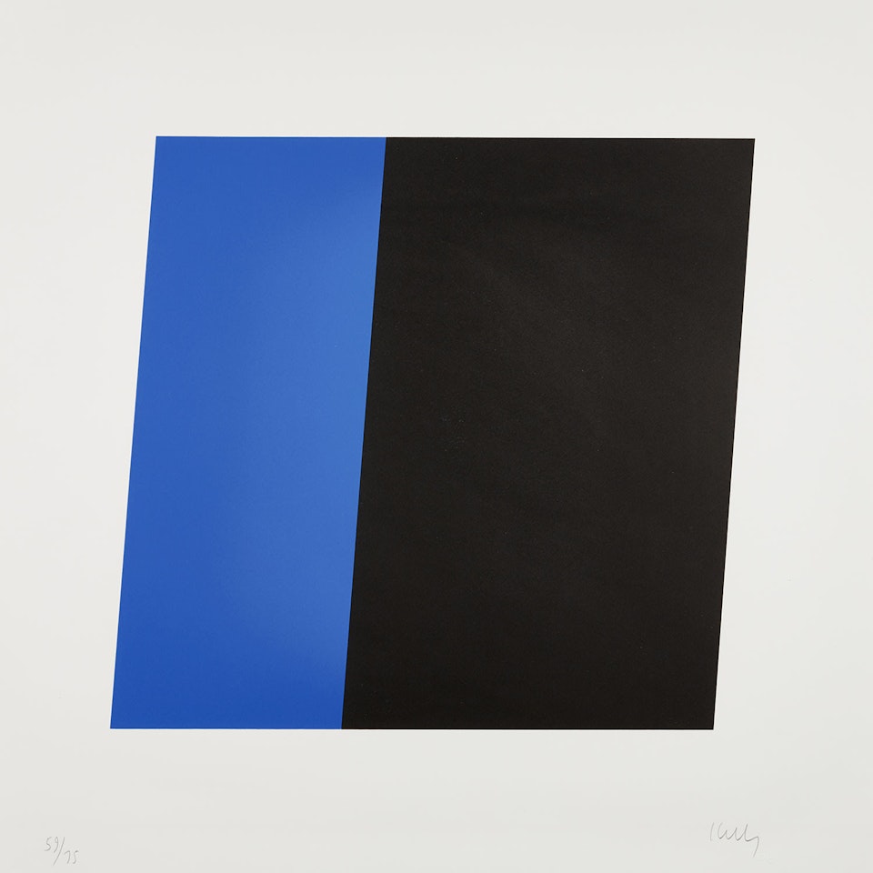 Blue/Black (G. 236, A. 67) by Ellsworth Kelly