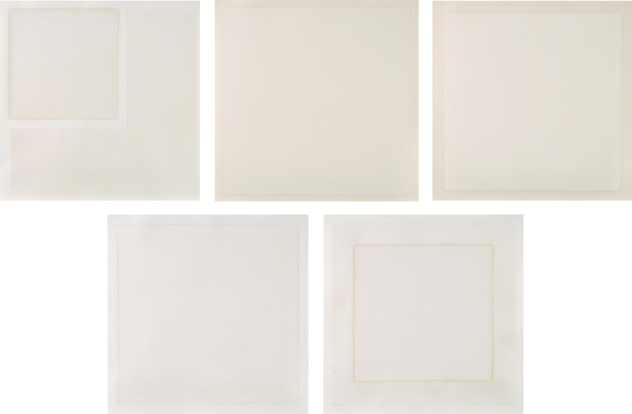 Four Aquatints and One Etching (S. RRG10/1-5) by Robert Ryman