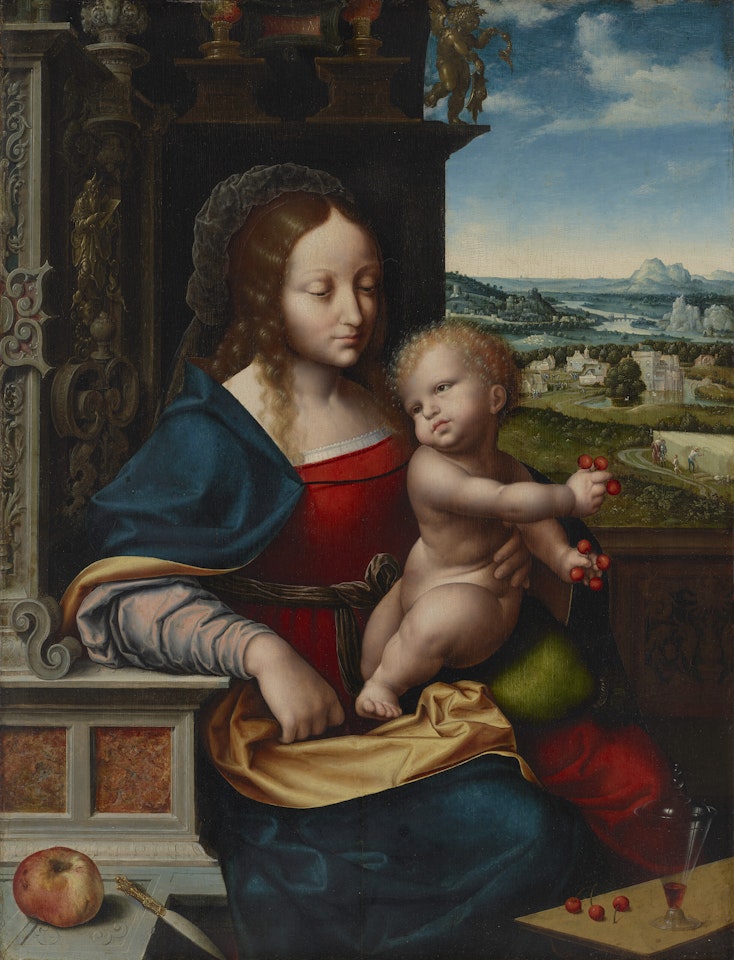 The Madonna of the Cherries by Joos van Cleve