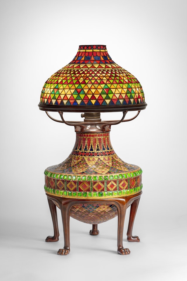 RARE 'MOORISH' TABLE LAMP, CIRCA by Tiffany Studios