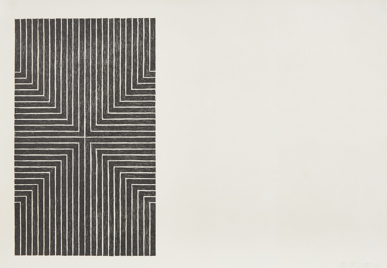Die Fahne Hoch!, from Black Series I (G. 50, A. & K. 6) by Frank Stella